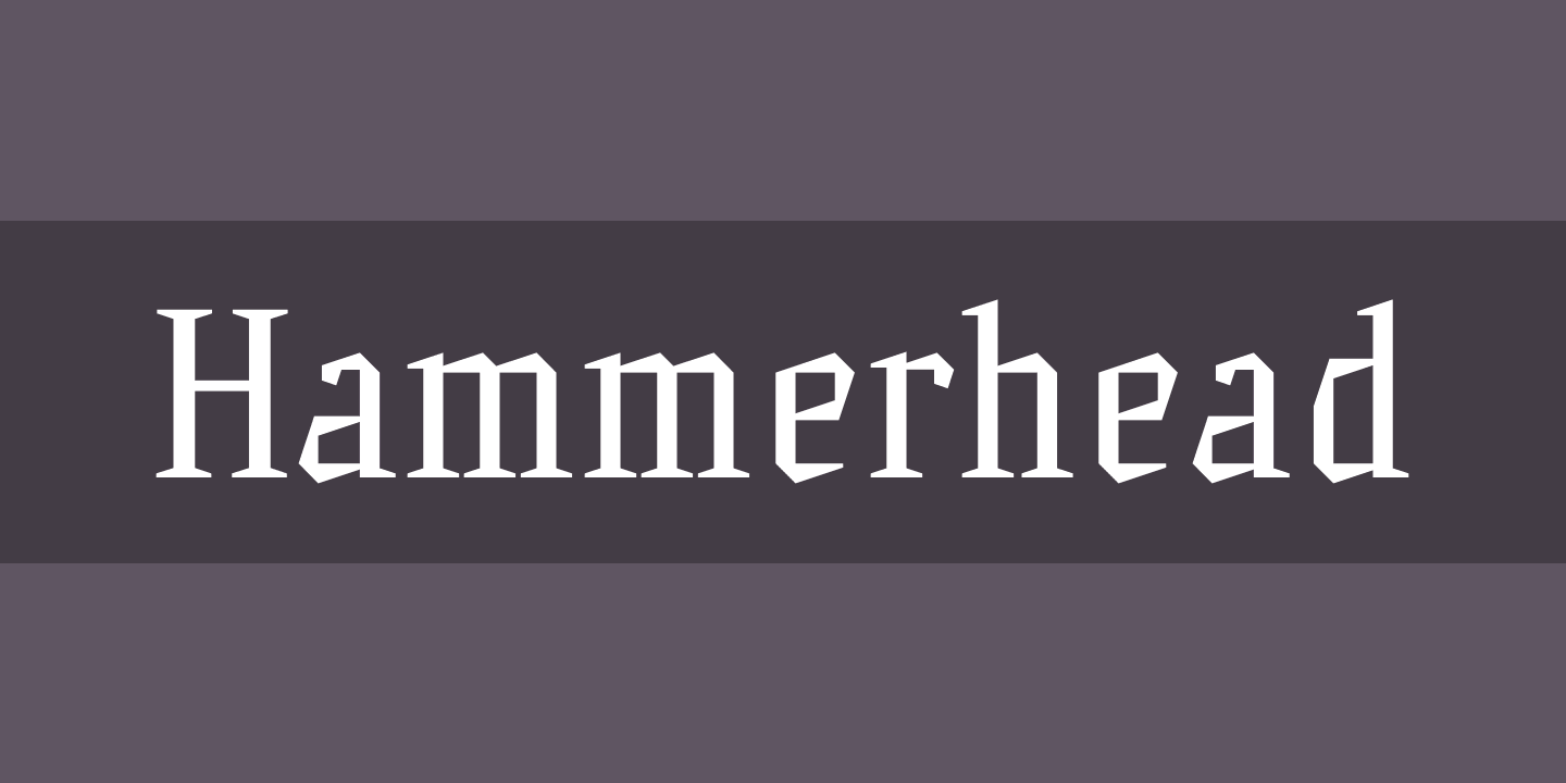 Example font Hammerhead #1